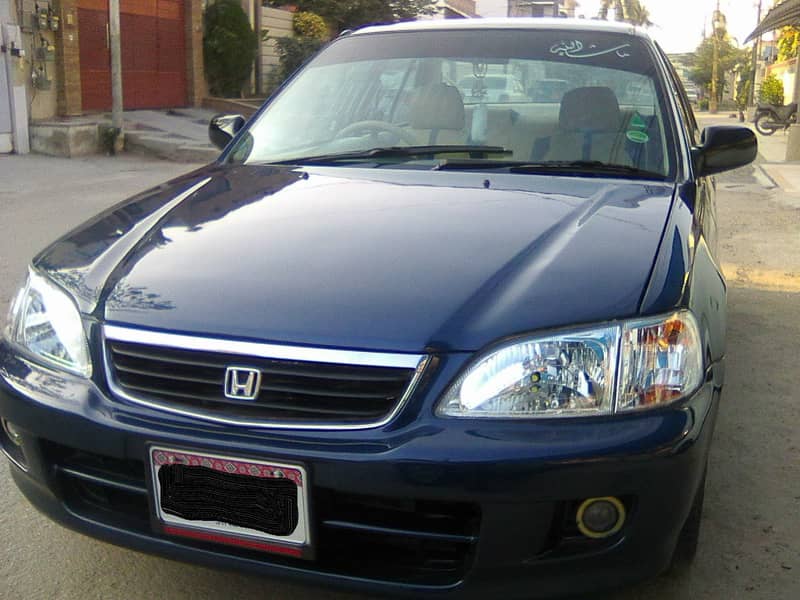 HONDA CITY EXi MODEL 2001 METALLIC BLUE COLOUR BEHTREEN CONDITION 0