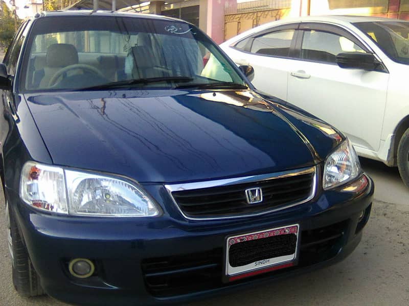 HONDA CITY EXi MODEL 2001 METALLIC BLUE COLOUR BEHTREEN CONDITION 4