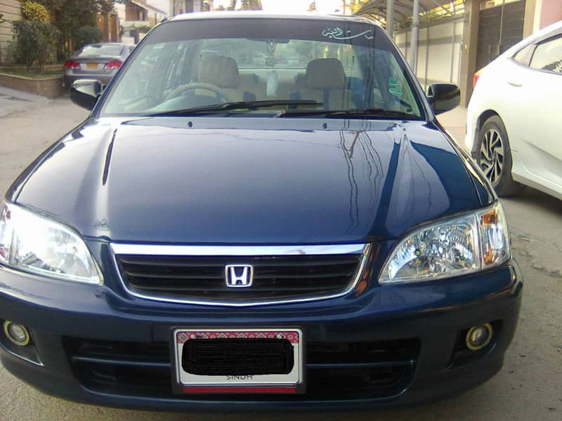 HONDA CITY EXi MODEL 2001 METALLIC BLUE COLOUR BEHTREEN CONDITION 8