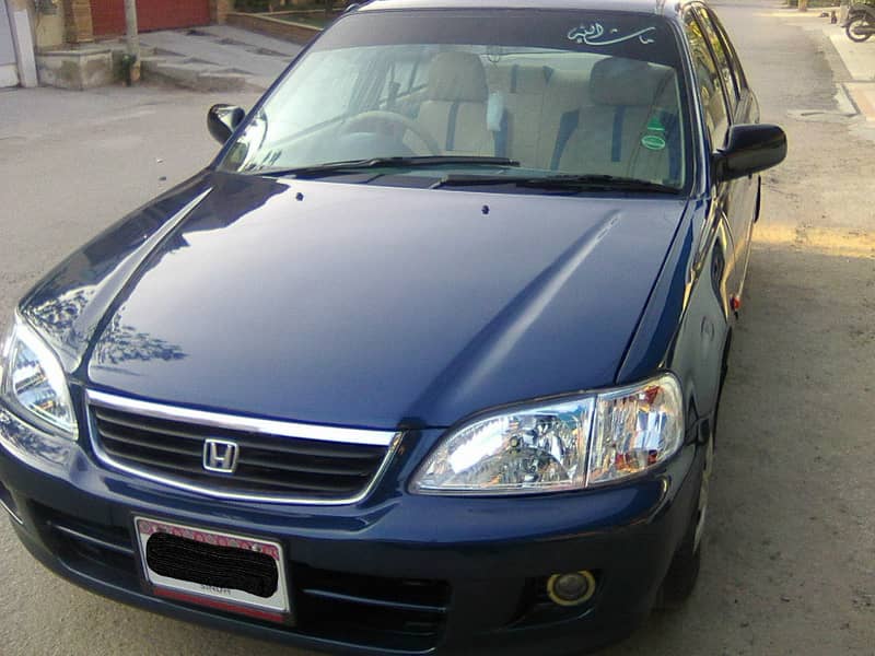 HONDA CITY EXi MODEL 2001 METALLIC BLUE COLOUR BEHTREEN CONDITION 12