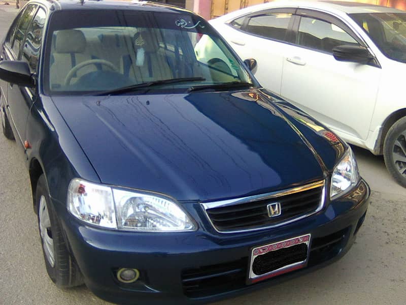 HONDA CITY EXi MODEL 2001 METALLIC BLUE COLOUR BEHTREEN CONDITION 16