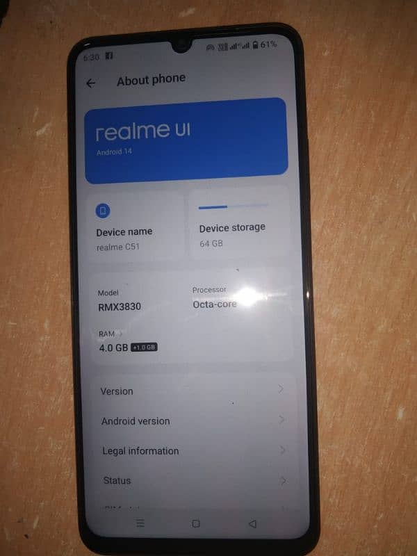 Mobile Realme C-51 urgent sale within 2 days. 5