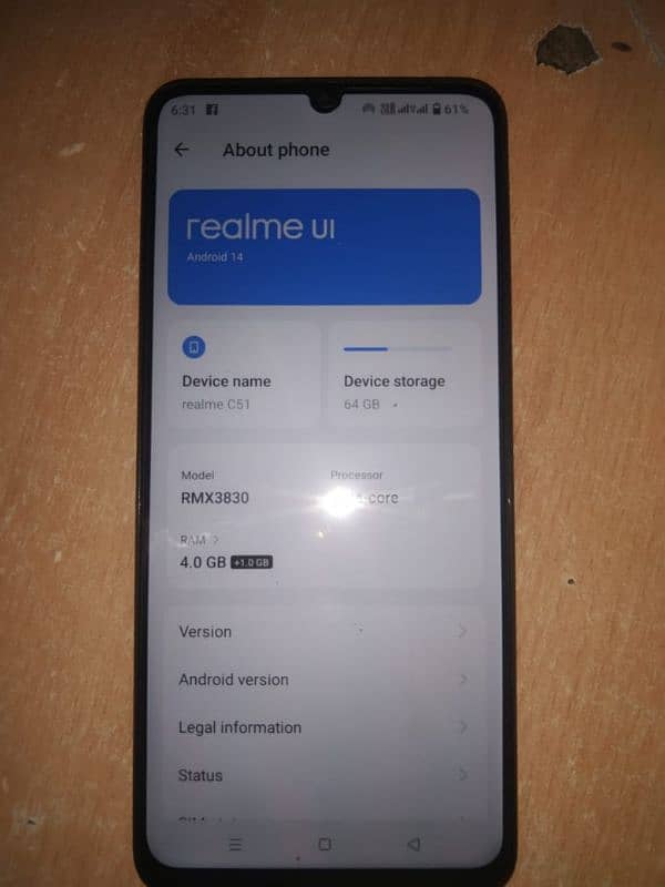 Mobile Realme C-51 urgent sale within 2 days. 8