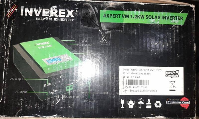 INVEREX SOLAR INVERTER 1.2KW 1