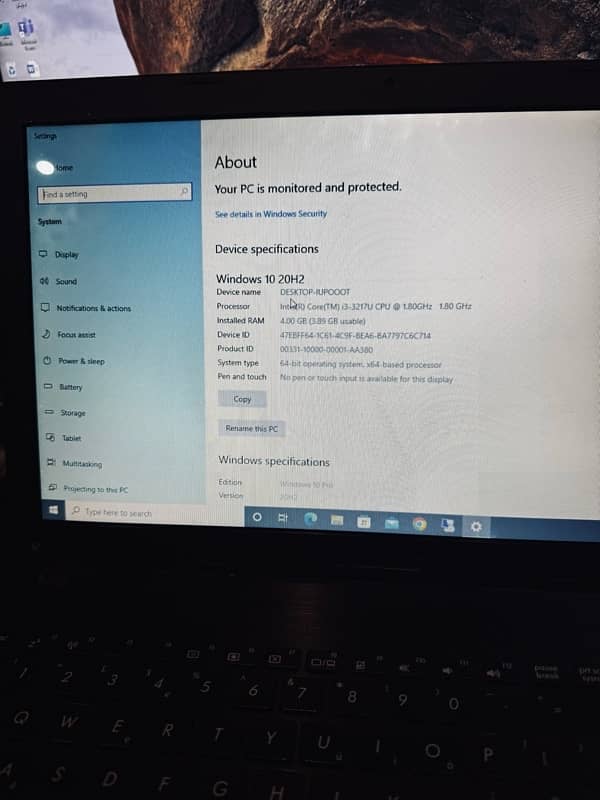 Asus Laptop core i3 12