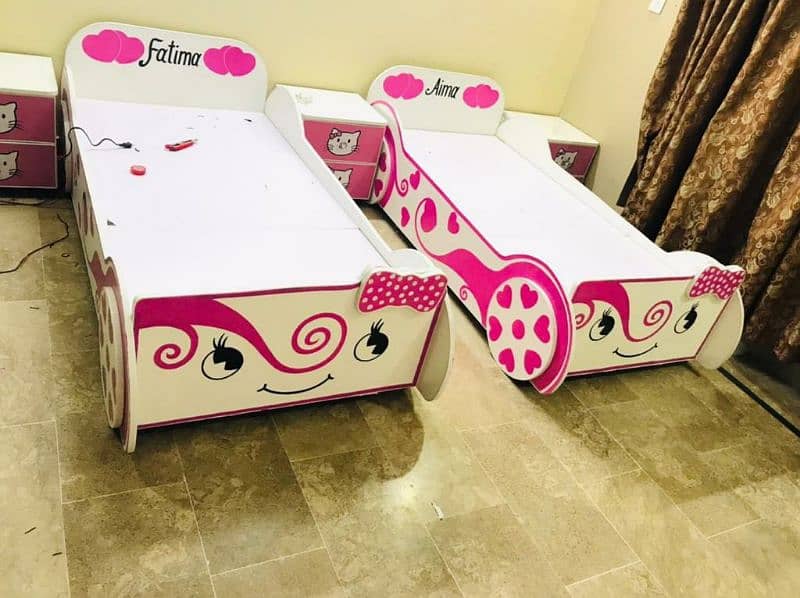 Kids bed | Baby Car Bed | kids wooden bed | Kids Furniture | bunk bed 3