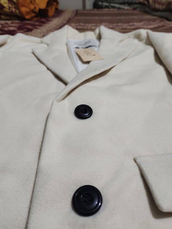 BEIGE WOOL BLEND COAT 3