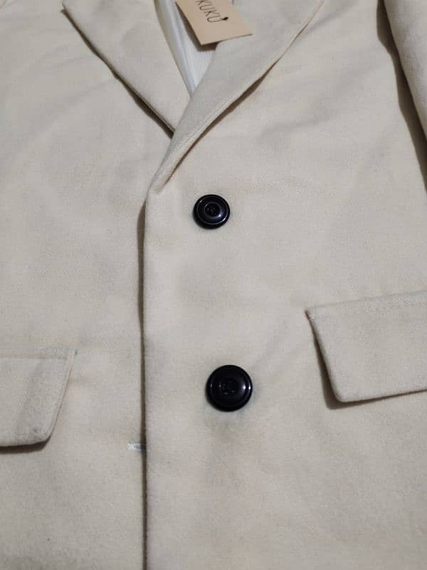 BEIGE WOOL BLEND COAT 4