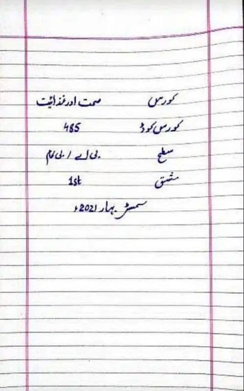 AIOU HANDWRITTEN ASSIGNMENT 2