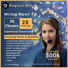 Mass Hiring Avatar Sales Reps (FE) | RingTech BPO