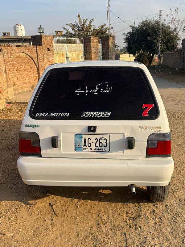 Mehran car 2013 model islambad number ma ha bht achi condition ma ha 5