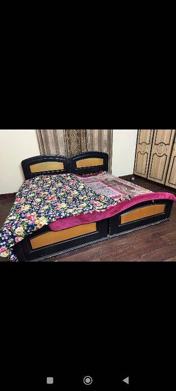 single wooden bed set for sale 5