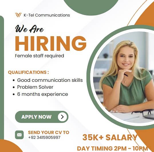 Now Hiring! Female Call Center Agent 0