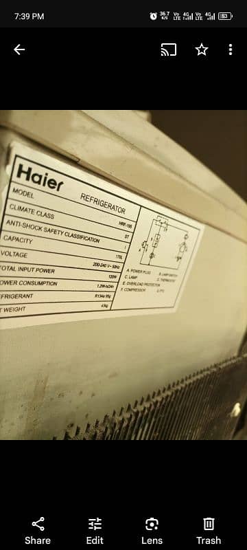 Haier used a refrigerator for sale 2