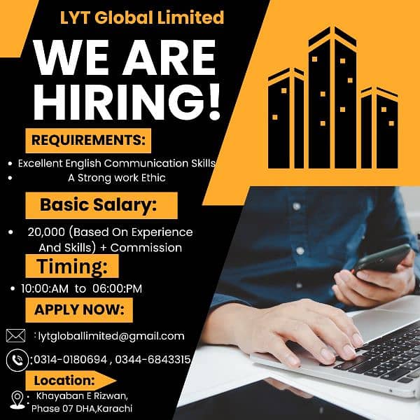 LYT Global Cleaning Limited Hiring Sales Agent 0