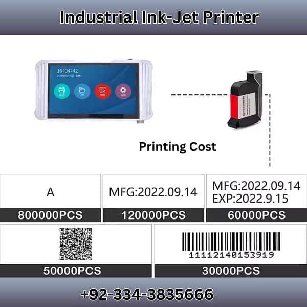 Industrial Inkjet Printer| Expiry Date Printer| Dk-Jet Printer 4