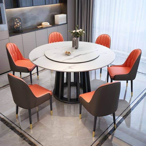 Restaurant furniture - 6 seater dining table - dining table with chair 8