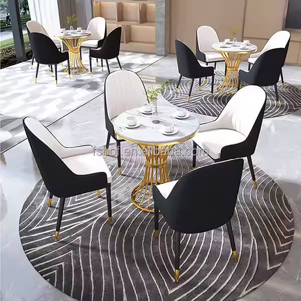 Restaurant furniture - 6 seater dining table - dining table with chair 17