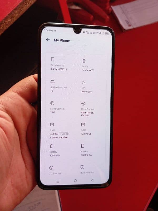 Infinix note 12.  ( 8/128) 1