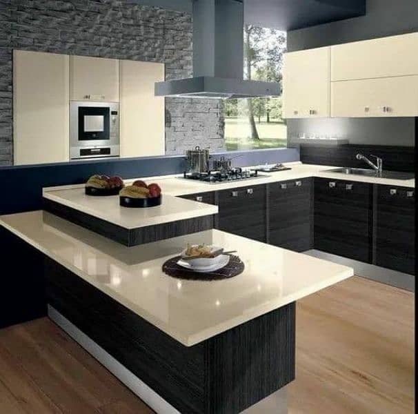 Corian vanity /Kitchen top /cladding /Lage wall/ Lamps/ countertop 3