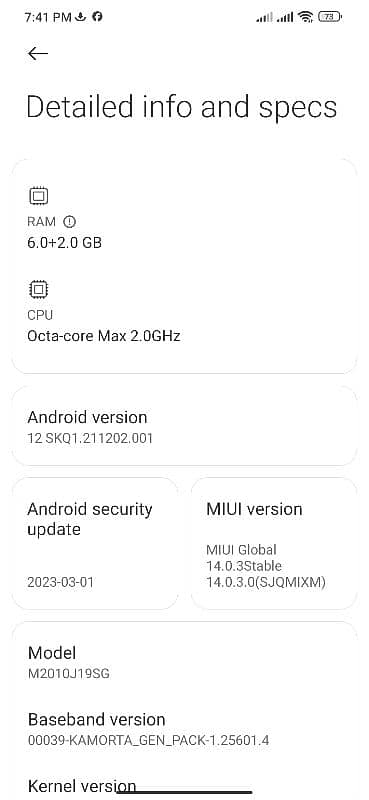 redmi 9T ram6+2 memory128 change bhi ho Sakta 8