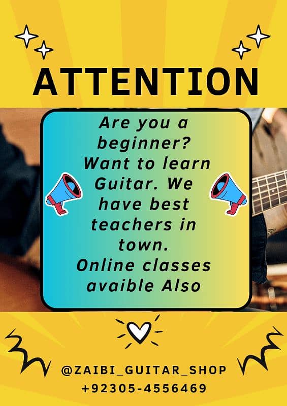 Guitar Teacher avaible at bahria orchard lake city Dha Rahbar 1