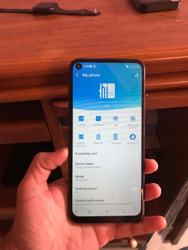 Tecno camon 15pro 4/128gb aprove 8