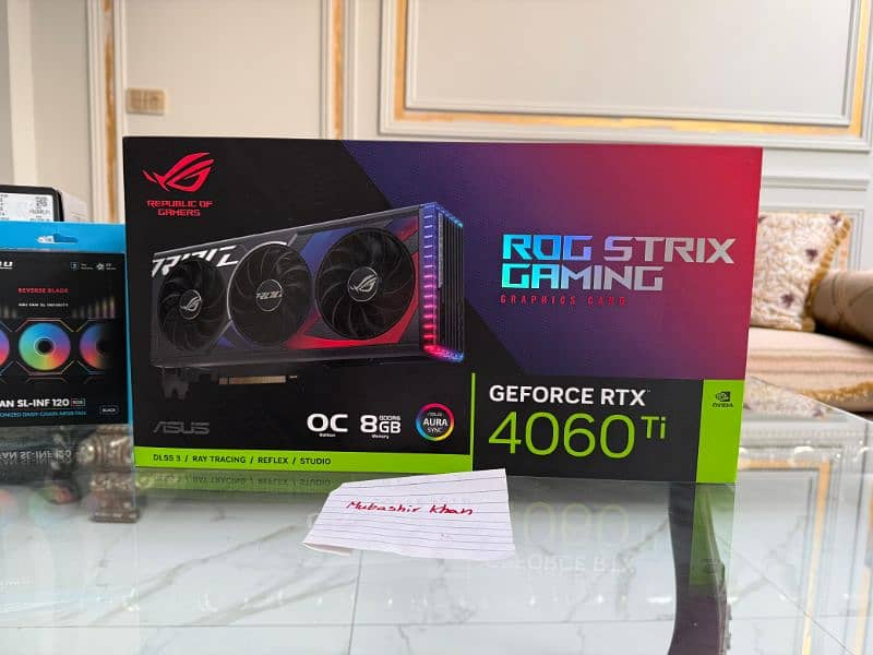 rtx 4060ti 8gb asus rog strix gaming pc oc gpu graphic card 0