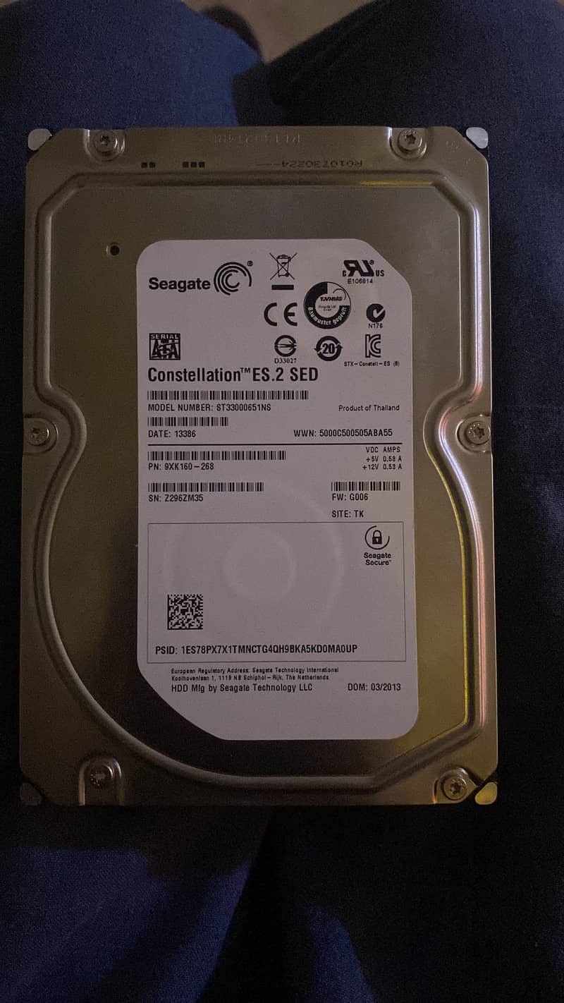 Seagate 3TB HARD 0