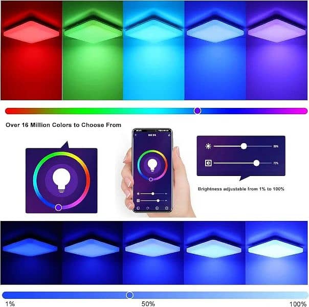 Multi Color Ceiling Light 0