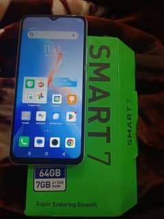 infinix Smart 7 4+3/64GB Box+charger better price to oppo vivo Samsung