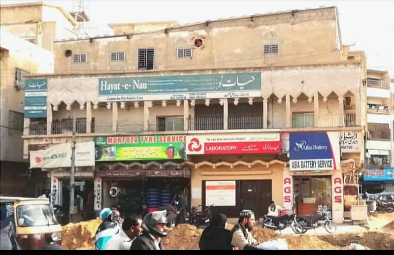 COMMERCIAL BUILDING FOR RENT Center of Nazimabad Banaras Orangi 2