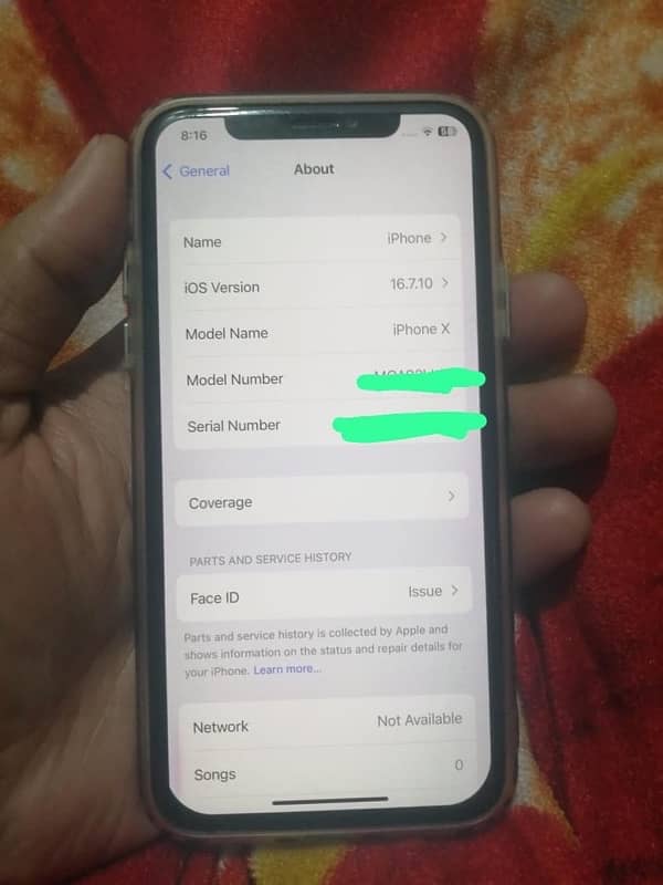 iPhone X 256gb 10