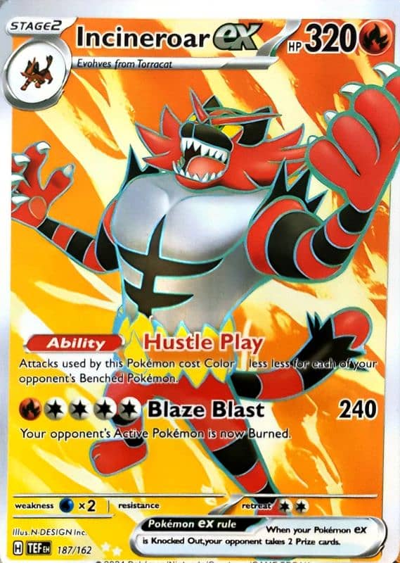 Pokemon card Incineroar Ex 0