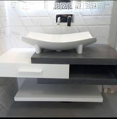 Corian vanity /Kitchen top /cladding /Lage wall/ Lamps/ countertop