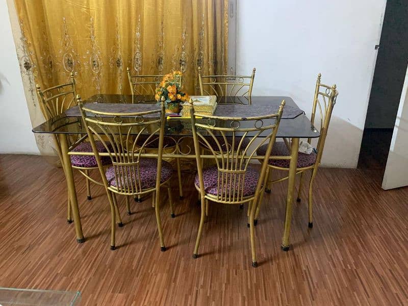 Complete 6 Seater Family Dining Table Set with Chairs 1