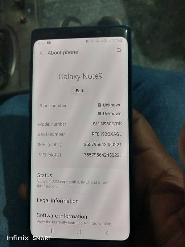 Note 9 edge 128GB 6