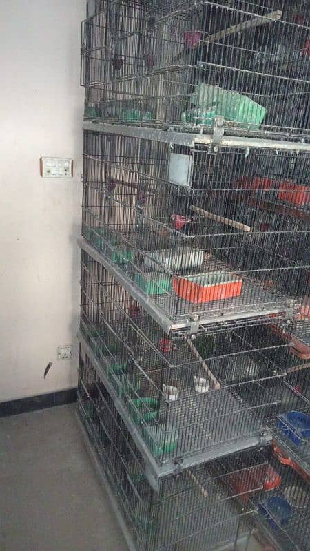 slightly used folding cages available in low rates . farm closeing 1