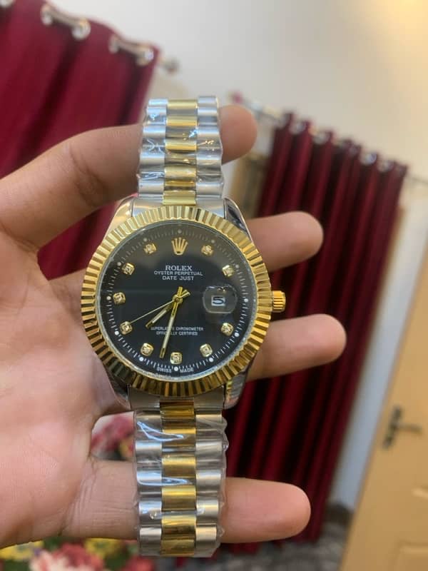 Rolex watch Date just in Two tune colour 7