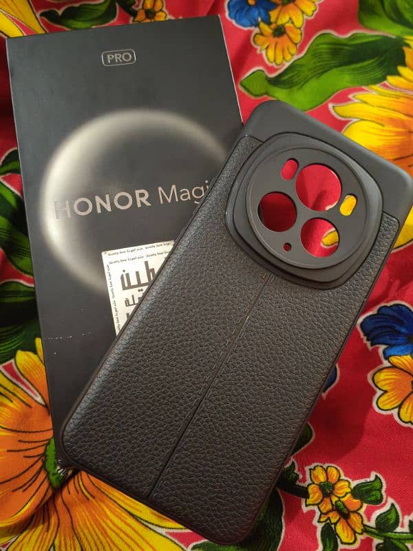 Honor magic 6 pro leather cover 0