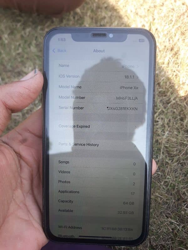 I phone xr 64gb battery chenge fac ide off factory unlocked 4