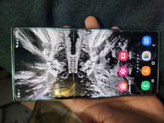 samsung note 10 plus  condition  10by 10 screen glass break