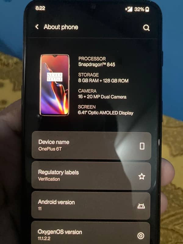 one plus 6t for sale 8