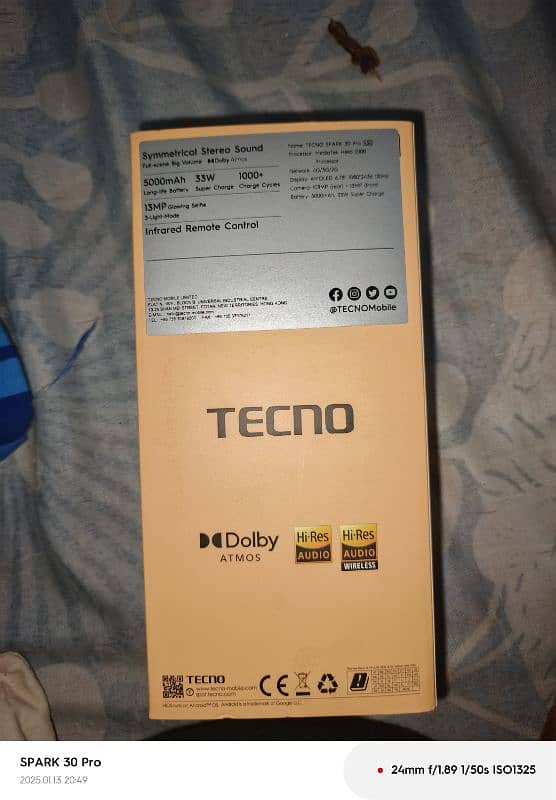 Tecno spark 30pro 8GB 128GB 1