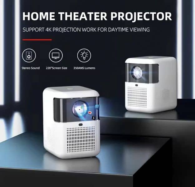 CYS24K Android Smart Projector Full Hd WiFi  Projector for Cinemas. 0