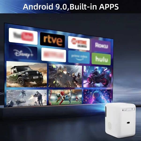 CYS24K Android Smart Projector Full Hd WiFi  Projector for Cinemas. 4