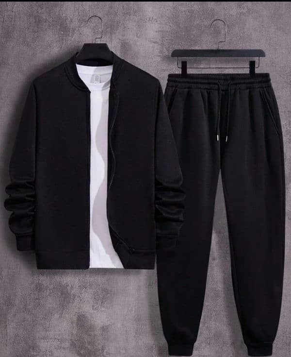 *New year sale* Men's fleece zipper track suit 0