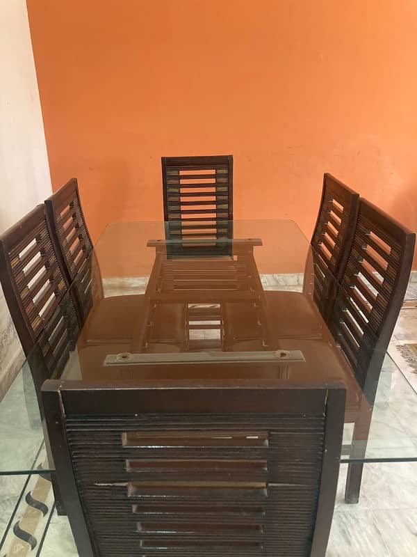 Dining table with 6 chairs 2