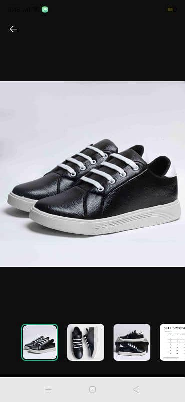 Men's and Women's leather sneakers 0