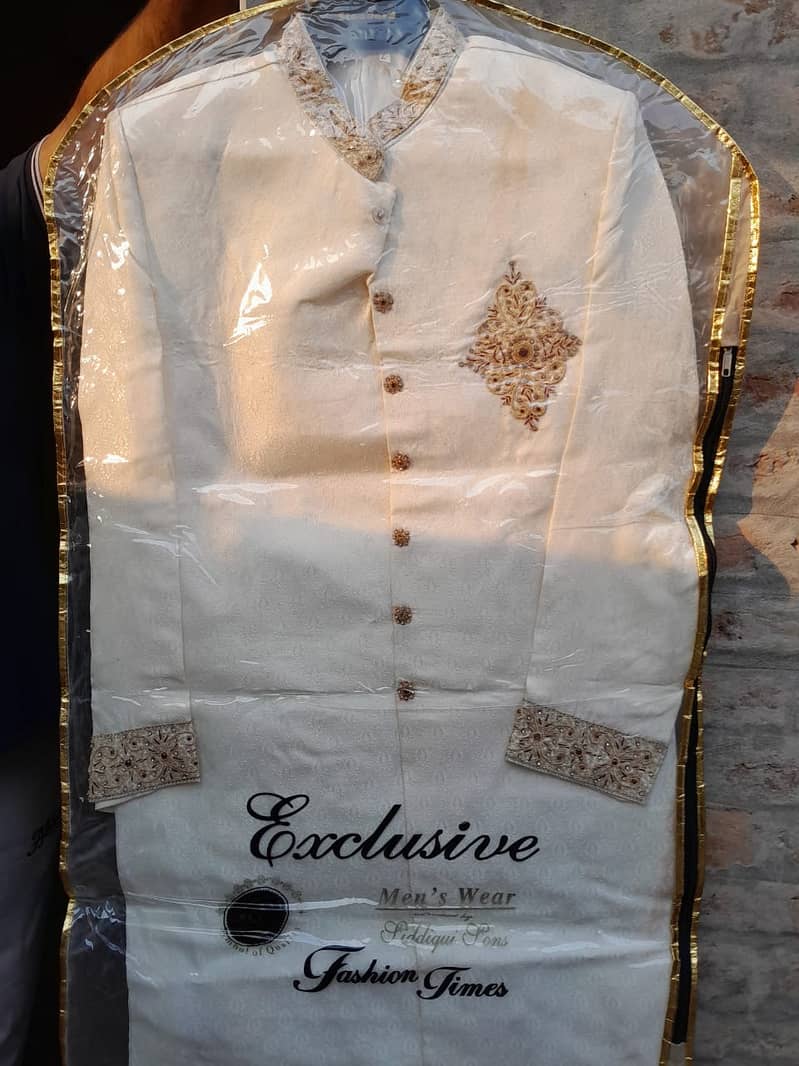 Groom Sherwani for Wedding or mehndi k kurta gents for sale 1